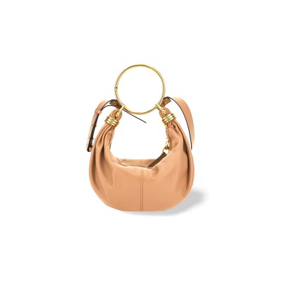 CHLOE SMALL BRACELET HOBO BAG IN GRAINED LEATHER CHC24AS611N72527 (32*14*10cm)